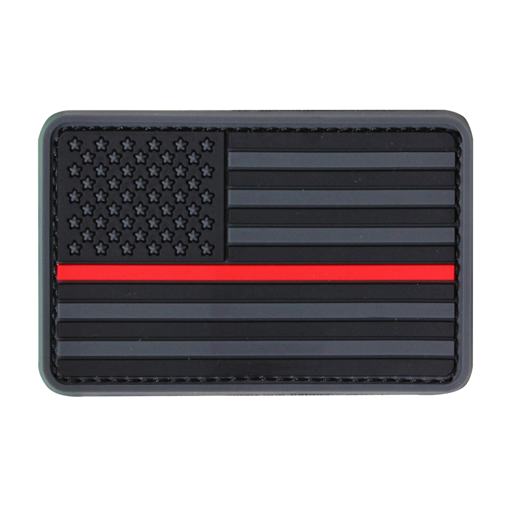 Condor, PVC US Flag Patch, Red Line